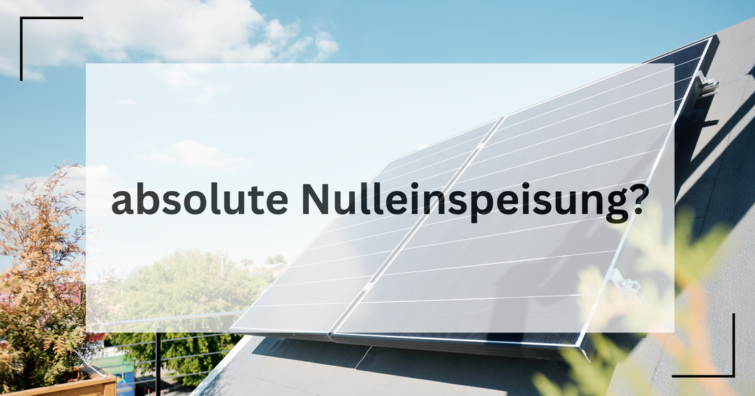 Ist die Nulleinspeisung auch wirklich null