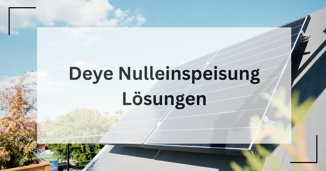 Was gibt es für Lsöungen aus Foren zur Deye Nulleinspeisung
