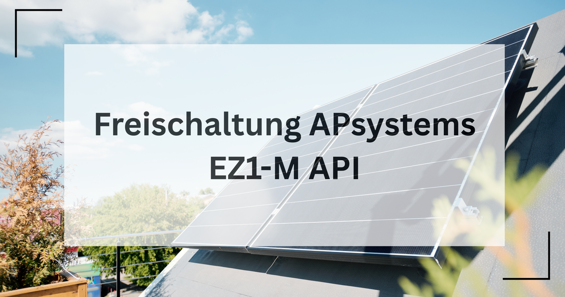 lokale API des Apsystems ez1-m freischalten