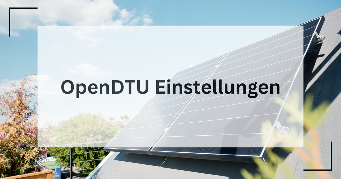 Hier wird gezeigt, was die korrekten OpenDTU EInstellungen sind
